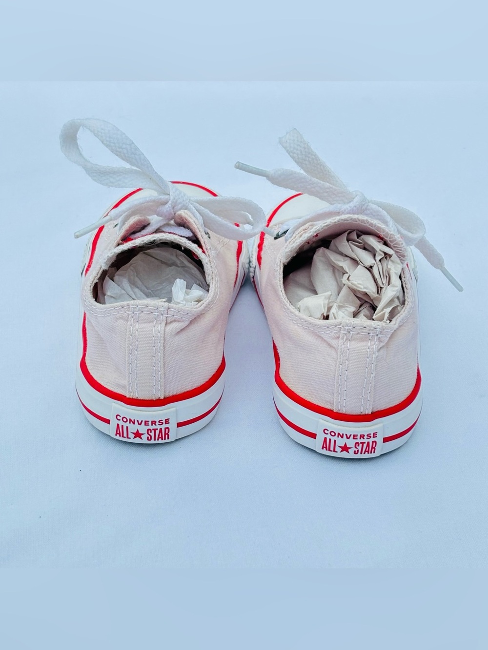 Converse Chuck Taylor All Star Ox Toddler Low Top Sneakers 8 Soft Pink Canvas - Picture 5 of 16